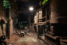Interior Of An Old Abandoned Metallurgical Plant