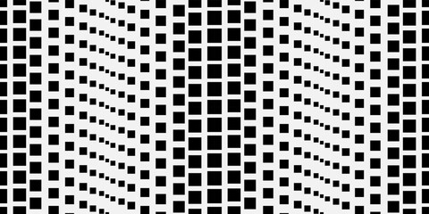 Aufkleber - Large and small black squares on a white background. Vector from cubes of squares from large to small. Print and decorations, for design and interior.