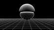 fourth dimension 3d illustration, relativity of time space theory related to black holes. Can be used to represent antimatter, gravitational lens, holographic universe or entropy