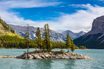 Sticker - Lake Minnewanka in Banff National Park