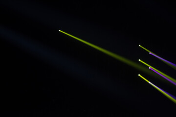 Wall Mural - colorful stage spotlights with laser radiation