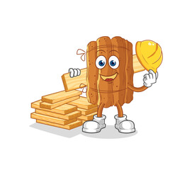 Sticker - cinnamon builder vector. cartoon character