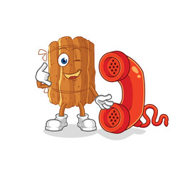 Wall Mural - cinnamon call mascot. cartoon vector