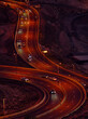 traffic on highway at night in KSA