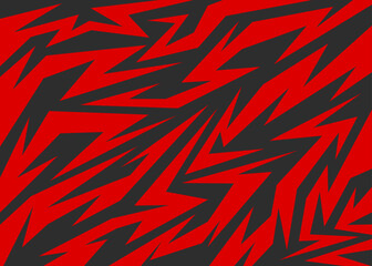 Poster - abstract background with red various geometric sharp and arrow pattern. seamless sharp and arrow pat