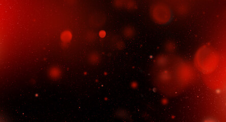 Wall Mural - red colorful starry sky, horizontal galaxy background