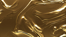 Luxurious, Gold, Glistening Texture. A Golden Surface For Liquid, Opulent Backgrounds.