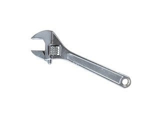 Adjustable wrench isolated on white background