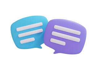 speech text box for discussing and giving advice to customers