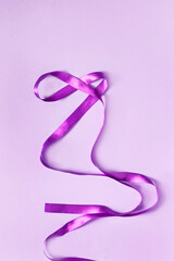 Wall Mural - Purple wrapping ribbon