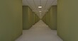 © Hirzan - alone in the backrooms liminal space 3d render