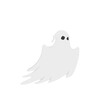 Simple flying ghost illustration