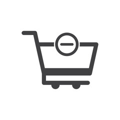 Wall Mural - Remove Shopping Cart Icon