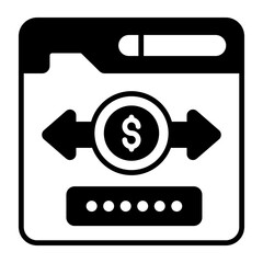 Wall Mural - Modern money transfer, balance or fund transfer, Premium quality vector illustration concept. Mixed icon symbol.