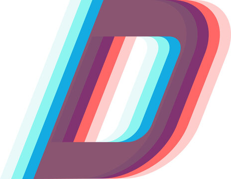 linear letters alphabet italic font style