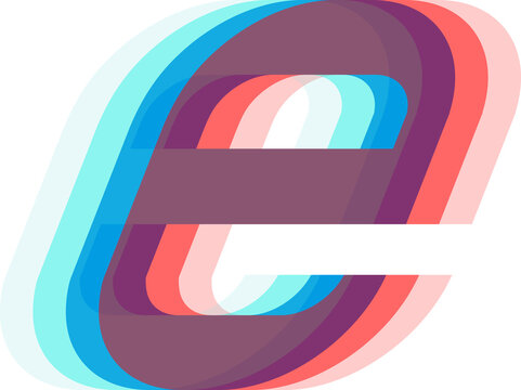 linear letters alphabet italic font style