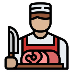 Wall Mural - butcher man