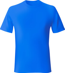 Wall Mural - Blue men t-shirt template realistic mockup