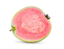 Pink Guava Fruits Isolated On Transparent Png