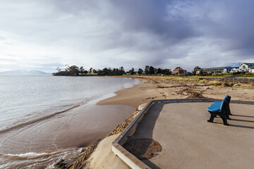 Sticker - Jubilee Beach in Swansea Tasmania Australia