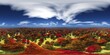 © ustas - Panorama of the autumn landscape. HDRI, environment map , Round panorama, spherical panorama, equidistant projection, panorama 360, 3d rendering