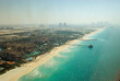 © Cavan Images - Sandy beachs are visible from the top of the Burj al Arab Hotel, Dubai