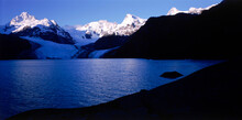 Lago Leones In The Peruvian Andes.