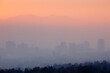 © Cavan Images - Skyline of Salt Lake City in heavy inversion, Utah