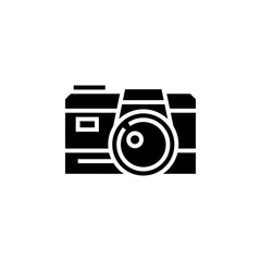 Fototapete - digital camera vector icon. computer component icon solid style. perfect use for logo, presentation, website, and more. simple modern icon design glyph style