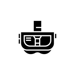 Fototapete - vr glasses vector icon. computer component icon solid style. perfect use for logo, presentation, website, and more. simple modern icon design glyph style