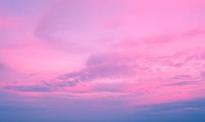 Poster - Colorful cloudy sky at sunset. Gradient color