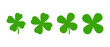 Four leaf clover vector set