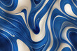 canvas print picture - Blue marble curl wave pattern, seamless surface