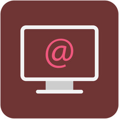 Sticker - Monitor Vector Icon