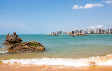 Wall Mural -   praia da costa, Itaparica, Vila Velha, Vitória, Espirito Santo, Brasil