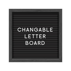 Letter board black isolated word background frame message vector vintage letterboard sign alphabet