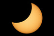 Partial solar eclipse - Oct 25, 2022 - Warsaw, Poland