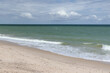View of Atlantic Ocean beach in Florida as seen from Vero Beach boardwalk