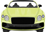 Fototapeta  - car green color front vector