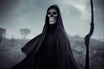 Wall Mural - The Grim Reaper, Thanatos