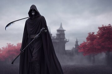 Wall Mural - The Grim Reaper, Thanatos