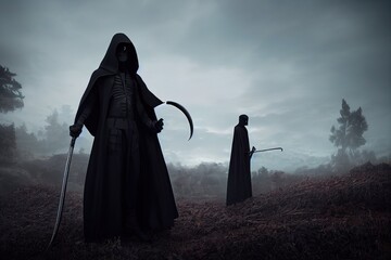 Wall Mural - The Grim Reaper, Thanatos