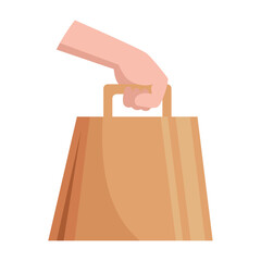 Canvas Print - paper shopping bag