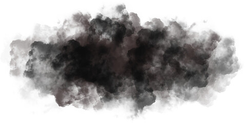 Wall Mural - Realistic black smoke element