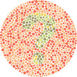 Red Green Color Blind Test question mark