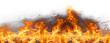 Leinwandbild Motiv Flame of fire on a transparent background
