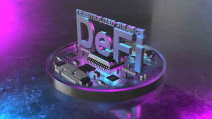 Decentralised finance, illustration