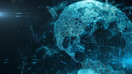 Global information technology, illustration
