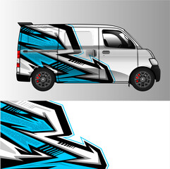 Racing car wrap design vector for vehicle vinyl sticker and automotive decal livery