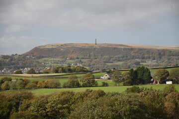 Poster - Countryside views with rural farmland and open fields. Taken in Bury Lancashire England. 